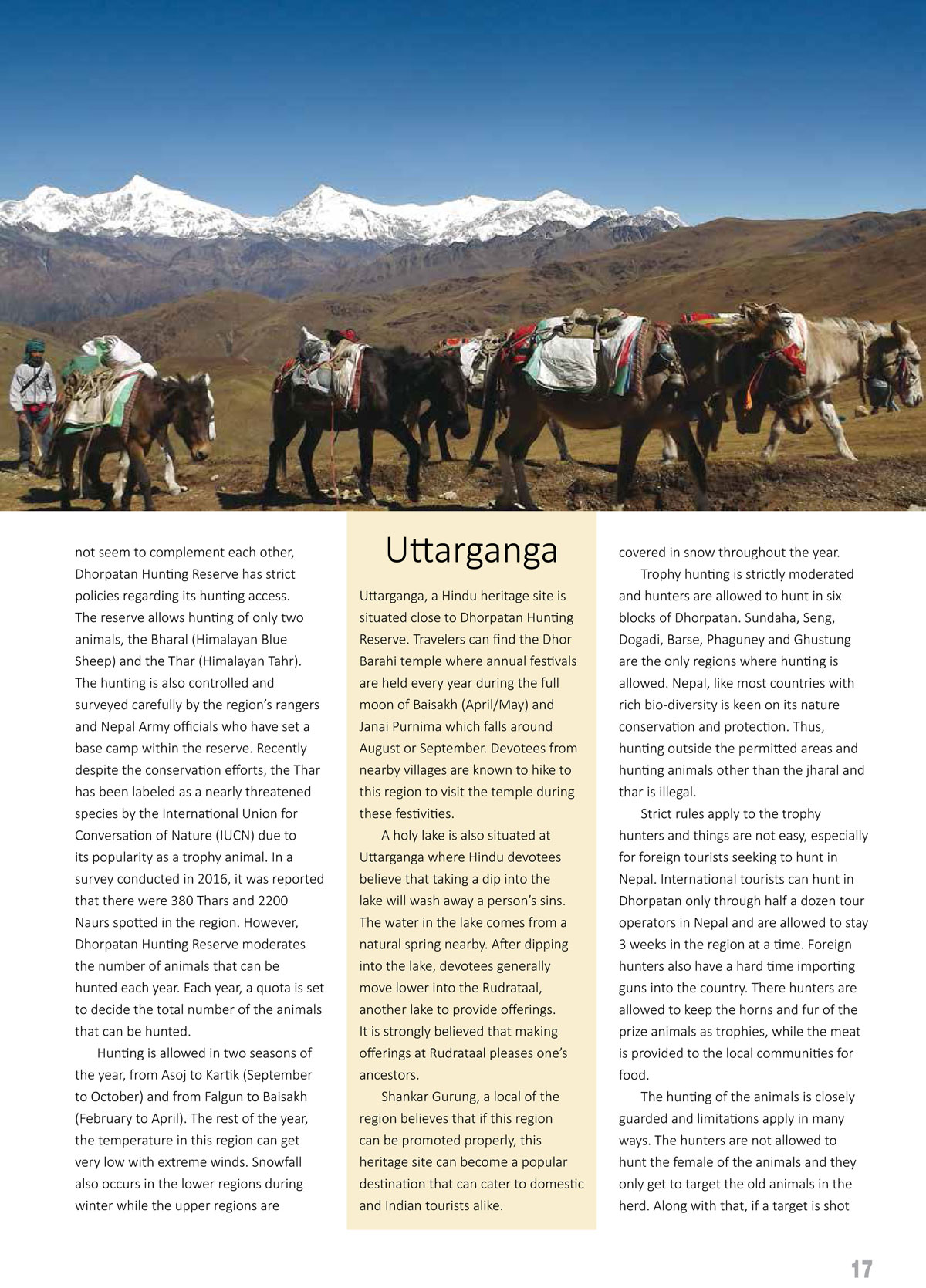 Himalayan Tahr Hunting April 2018